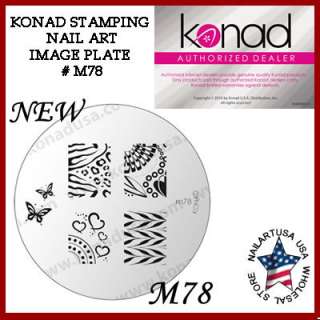 Konad Stamping Nail Nails Design Art Image Plate M78  