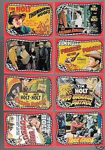TIM HOLT Western Movie Star 8 PICTURE TRADING CARDS  