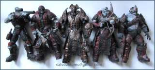 NECA Gears of War 2 3 figure LOT Locust, Grunt, Sniper, Palace Guard 