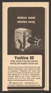 1961 Yashica 8E Movie Camera Vintage Ad Woodside York  