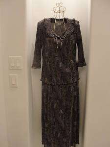 Jessica Howard Dress Casual Blouse Top Outfit~SZ 14 L  