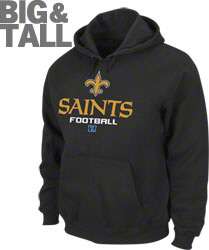 New Orleans Saints Big & Tall Critical Victory V Hooded Sweatshirt 