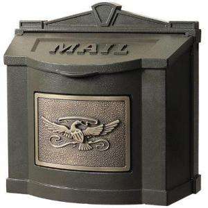   Antique Bronze Eagle Accent Wallmount Mailbox WM 5 