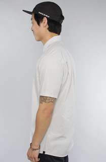 KR3W The Vista Buttondown Shirt in Light Grey  Karmaloop   Global 