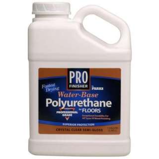 Rust Oleum Pro Finisher 1 Gallon Clear Semigloss Water Base 