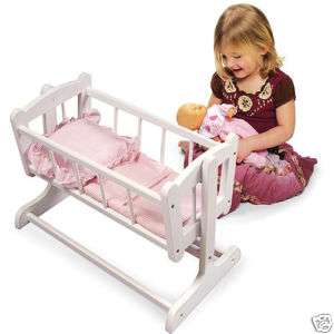 Doll cradle & bedding 4 American Girl bitty baby BNIB  