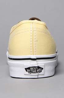 Vans Footwear The Authentic CA Sneaker in Pale Banana  Karmaloop 