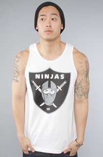 RockSmith The Ninja Shield Tank in White  Karmaloop   Global 