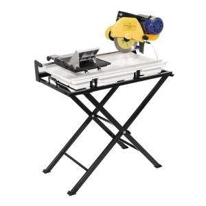 QEP 24 in. Dual Speed Tile Saw, 2 HP Motor, Wet Cutting, with 10 in 