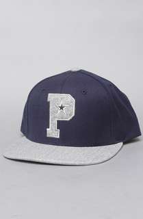 Play Cloths The Vintage P Snapback Hat in Dress Blue  Karmaloop 