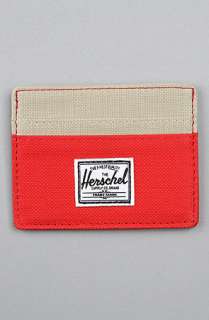 HERSCHEL SUPPLY The Charlie Card Holder in Red Khaki  Karmaloop 