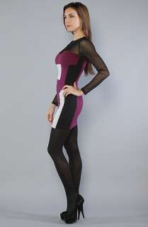 Motel The Jen Dress in Wine and Black  Karmaloop   Global 