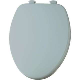 CHURCH Elongated Closed Front Toilet Seat in Heron Blue DISCONTINUED 
