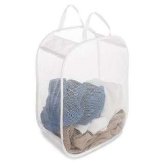   White Nylon Mesh Pop and Fold Laundry Bag 6233 983 
