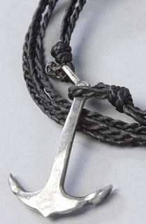 Cohen The Triple Wrap Anchor Bracelet in Black Silver  Karmaloop 