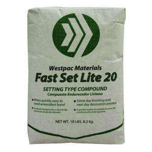 Westpac Materials 18 lb. Fast Set 20 Lite Setting Type Compound 22165H 
