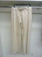 St. John SPORT Light Beige Cotton Pants SZ 16 NWT $325  