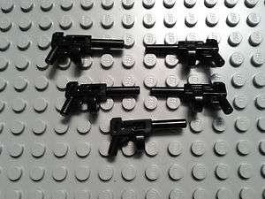 Lego Minifigure Accessories   5 NEW Black BatMan Tommy Machine Guns 