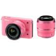 J1 Systemkamera (10 Megapixel, 7,5 cm (3 Zoll) Display) pink inkl. 1 