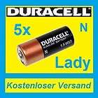 5X Lady N LR1 MN9100 910A Batterie DURACELL lose 1,5V