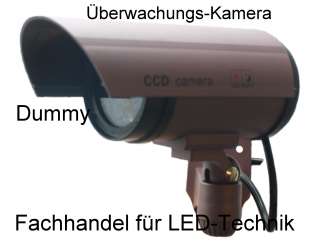 2x Kamera Atrappe Dummy Überwachungskamera NEU mit LED  