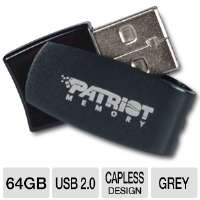 Patriot PSF64GAUSBG Axle 64GB USB Flash Drive   64GB, USB 2.0, RoHS 