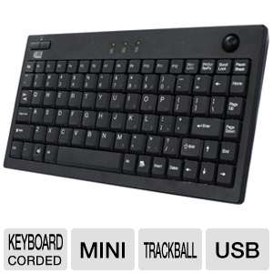 Adesso AKB 310UB Mini Keyboard   Optical Trackball, USB  