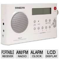 Sangean PR D7 Compact Digital Tuning Portable Receiver   AM/FM, Alarm 