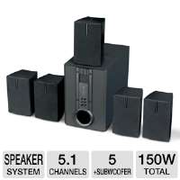 The Curtis HTIB1002 Home Theater Speaker System brings 5.1 Surround 