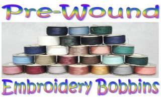 Pre Wound Embroidery Bobbins ~ Heavyweight ~ COLORS  