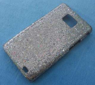 Samsung i9100 Galaxy S2 Cover Case Hülle Glitzer Silber  