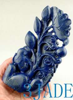 Genuine Lapis Lazuli Carving/Sculpture Dragon Fish  