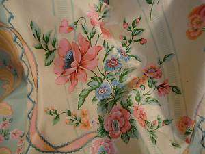 4928  UPHOLSTERY FABRIC FLORAL PRINT ON COTTON CHINTZ F  