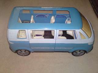 Barbie VW Bus blau/grau von Mattel 2002  