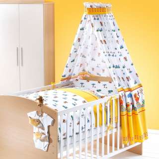 Lunamie Kinderbett Ausstattung Lunamie NEU weiß/gelb  
