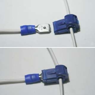 10 Abzweigverbinder für Kabelschuhe BLAU 1,5 2,5mm² Stromdieb 