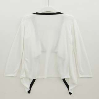 New Fashion Women Irregular Lapel Cotton Cardigan Jacket Coat 2 Colors 