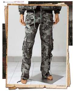 ClotheSpace Mens Cool Military Style Cargo Pants W34  