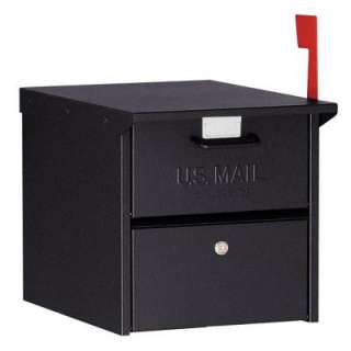   Industries Post Mount Roadside Mailbox 4325BLK 