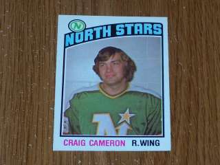 1976 77 OPC Craig Cameron # 327 VERY NICE  