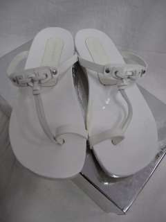 Sigerson Morrison Shoes White Leather Sandals sz 7  