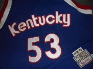    75 Kentucky Coloniels ABA Authentic M&N Game Jersey Size 56  