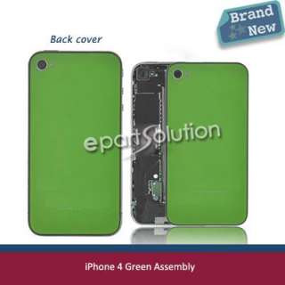 100 104 122 brand new iphone 4 green color assembly back cover home 