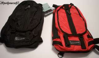 Vespa Basic Backpack Red or Black Mutli pockets high quality 