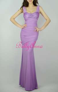   Luxury Prom Party Evening Gown Bridesmaid Maxi Long Stretch Dress