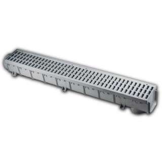 NDS Pro Series 5 in. x 40 in. Channel and Grate Kit with End Outlet 