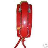 NEW PHONE RETRO RED PUSH BUTTON WALL TELEPHONE VINTAGE  