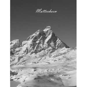    Notizbuch Berge Schweiz Italien, Notebook fast DIN A 4, liniert