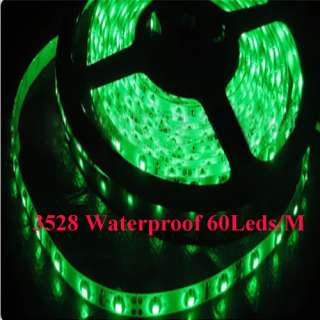 5M 3528 SMD Waterproof Green Flexible 300 LED Strip 12V  