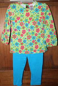 Fisher Price Girls 2 Piece Long Sleeve Top & Pants Size 2T  